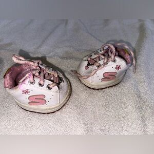 BABW BUILD A BEAR Pink White SKECHERS Shoes Sneakers Tennis Shoes